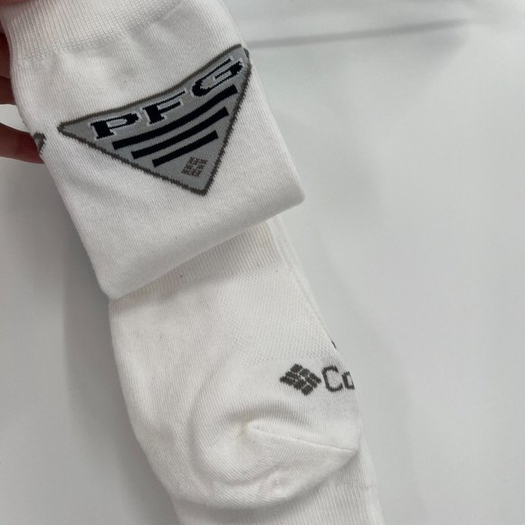 Columbia Men's PFG Patriot Crew Socks 3 Pairs sz 6-12 Fish White/Marlin/Red/Blue - Picture 5 of 5